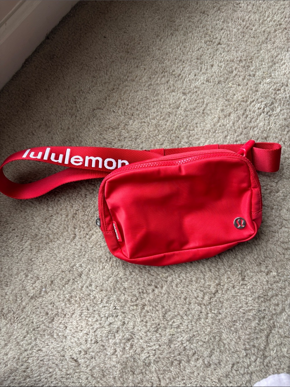 RARE lululemon athletica employee Red Belt Bag